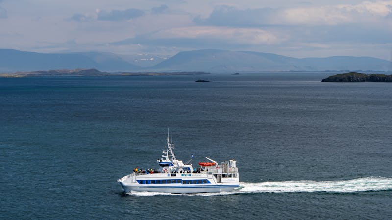 Irish Ferries boat sailing along the Wild Atlantic Way coast